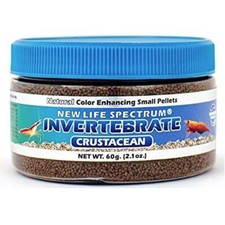 New Life Spectrum Invertebrate Crustacean Small Pellet 60g Color Enhancing Food