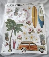 Vintage Creative Imaginations Sticker Scrapbooking - "Vintage Hawaiian"