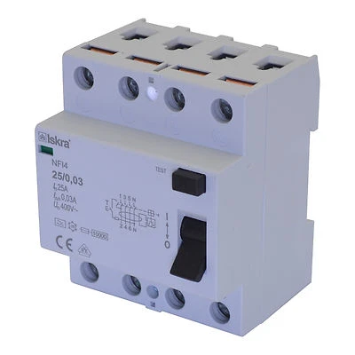 INTRATEC FI-Schutzschalter Fehlerstrom Schutzeinrichtungen TypA 4-Pole 30mA/300mA 25-63A