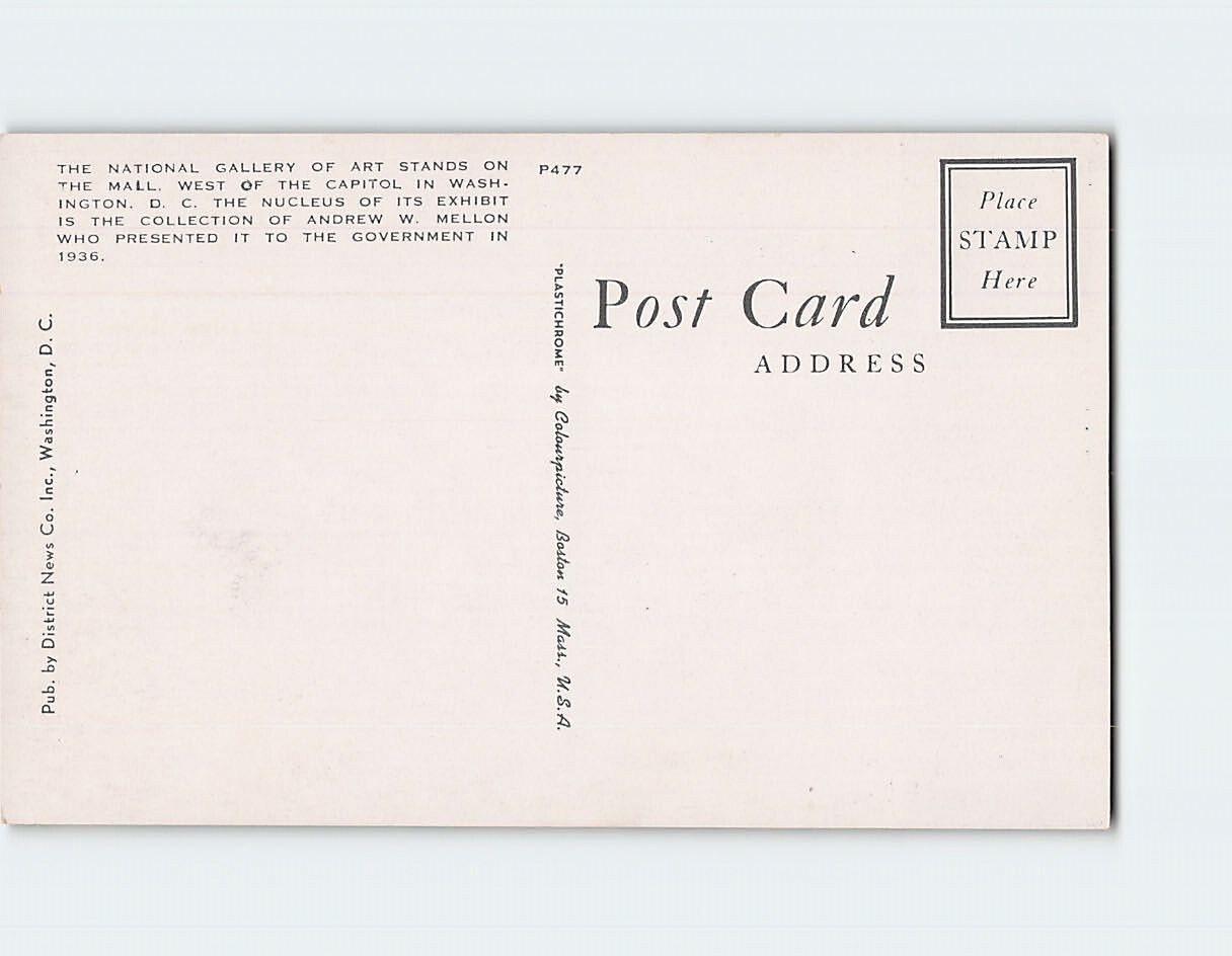 Postcard The National Gallery of Art Washington DC