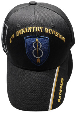 US Army 1st Infantry The Big Red One Military Black Embroidered Cap CAP619 Hat E - Foto 4