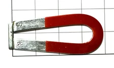 Eisco Labs Horseshoe, U Magnet, Chrome Steel, 4" x 1 3/4"