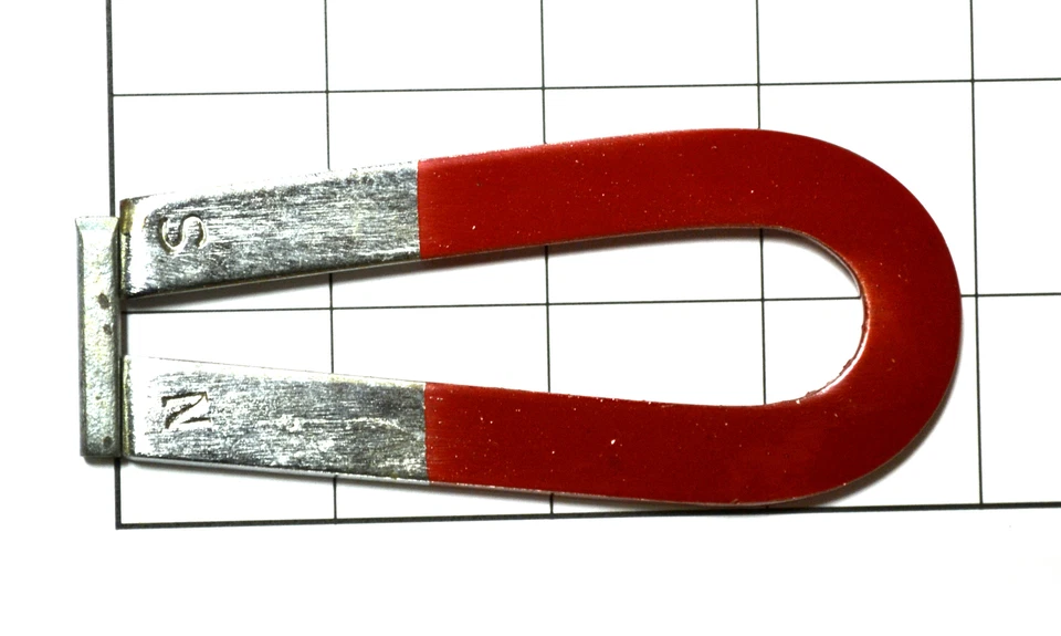 Eisco Labs Horseshoe, U Magnet, Chrome Steel, 4" x 1 3/4"