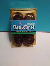 Vintage Bug Off Centinela Candles Six Pack Brand New In The Package