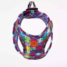 Step-in Air Dog Harness - All Weather Air Mesh Vest Harness for L, Puzzle 