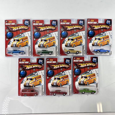 Hot Wheels 2006 Holiday Rods COMPLETE SET w/ Extra Variant Colors