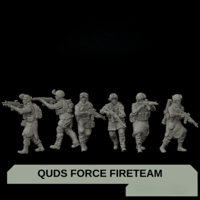 1/35 Scale Quds Force Fireteam Soldiers 6 Figures Resin Model