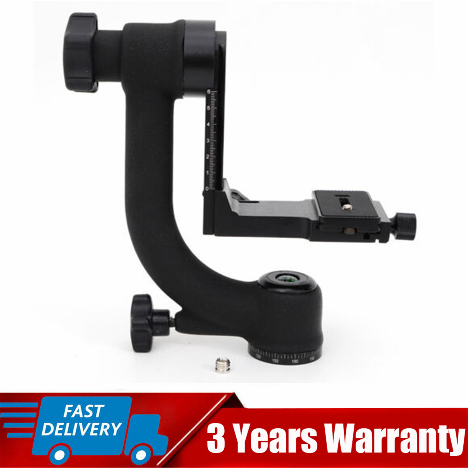 360° Tripod Panoramic Gimbal Pan Head Ball Mount for Telephoto Lens DSLR Camera