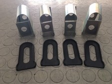 KIT 4 DISTANZIALI E 4 GOMMINI PARAURTI ANTERIORE POSTERIORE FIAT 500 D F L R