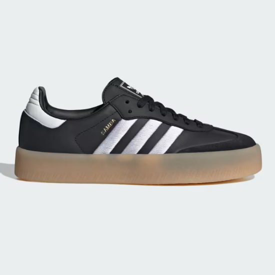 Adidas Women's Sambae OG Leather Shoes 'Black/Gum Sole' - ID0436