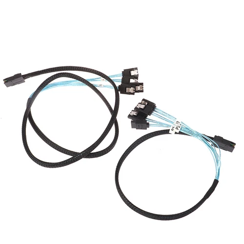 SAS SATA Cable Mini-SAS SFF-8087 To 4 SATA  Cable Mini SAS 4i SFF8087 36P