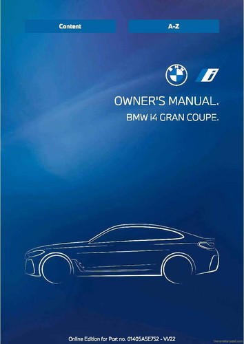 BMW i4 GRAN COUPE OWNERS MANUAL HANDBOOK - ALL YEARS - NEW PRINT - FREE POSTAGE - Picture 3 of 4