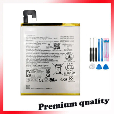 Tablet Battery for Lenovo Tab M8 TB8505F / L19D1P31 / 4900mAh / 18.87Wh /3.85V