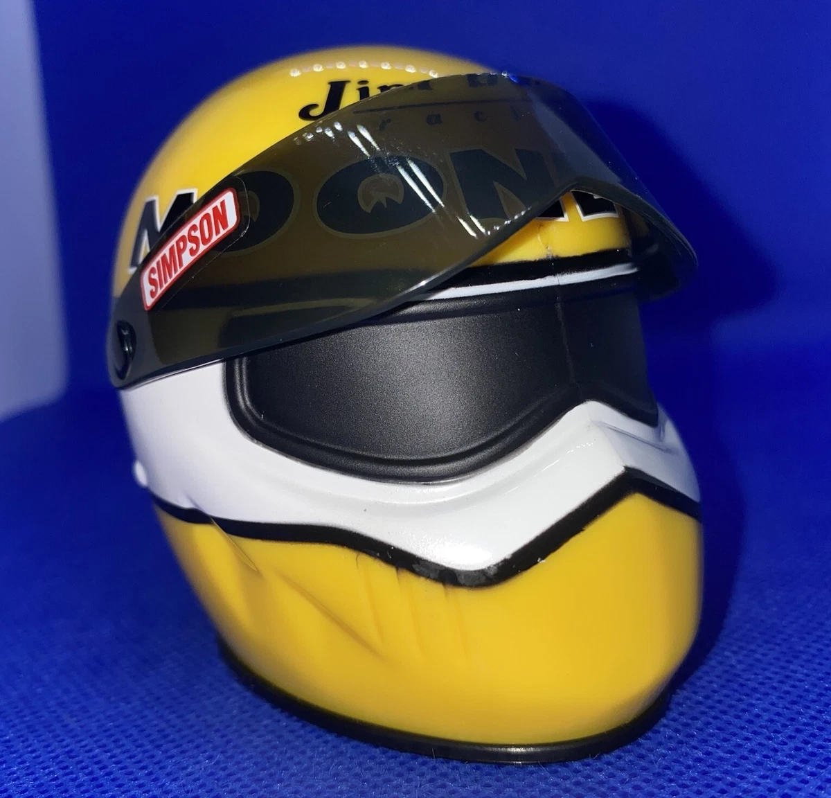イムサエム　カップ　ラスト Jim Dunn Racing Mooneyes NHRA 1:4 Scale Simpson Mini Helmet Yellow
