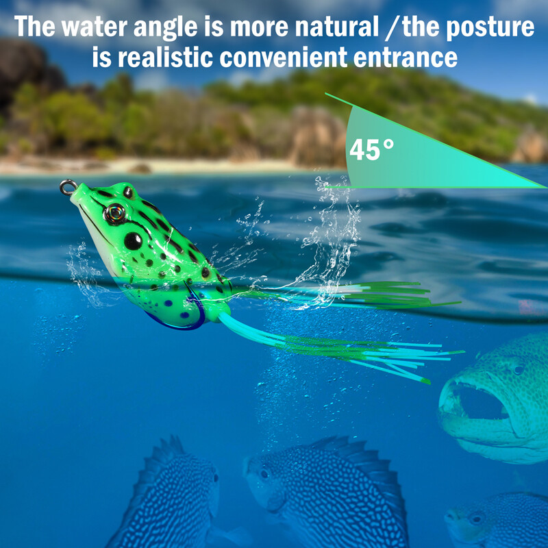 Jorzer Topwater Frog Lere Crankbait Tackle Baits De Pêche