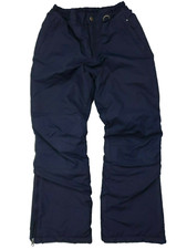 Lands End Kids Ski Pants Sz 10 Blue Navy Nylon Insulated Polyester Snowboarding