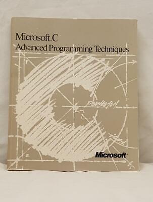 Microsoft C Advanced programming techniques 1990