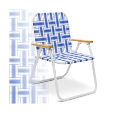 Sekey Camping Chair, Beach Chair for Adults with Highback, Folding ... Fast Ship