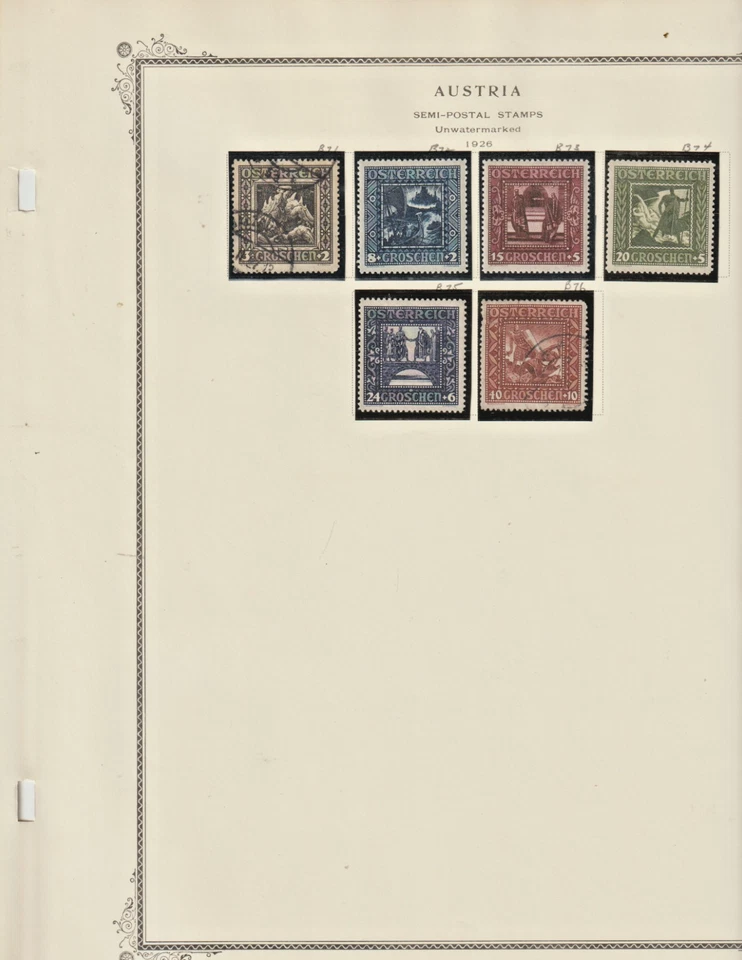 Áustria 1914 - 1949 Back of the Book Collection 300+ Não Usado, Gato Usado $ 190,00 - Imagem 4 de 4