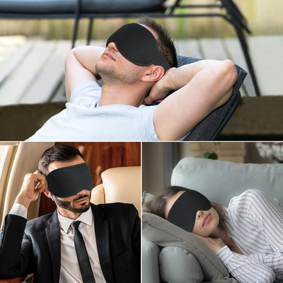 #ad #ad 100% Blackout Sleep Eye Mask for Women Men Zero Pressure Sleeping Mask Erg... $13.95