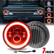 7Inch Led Headlight Red Halo DRL For Chevrolet Truck 1954-1957 3100 1956-1959