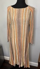 NWT Anthropologie Moth Nora Sweater Dress Size S Peach Stripes