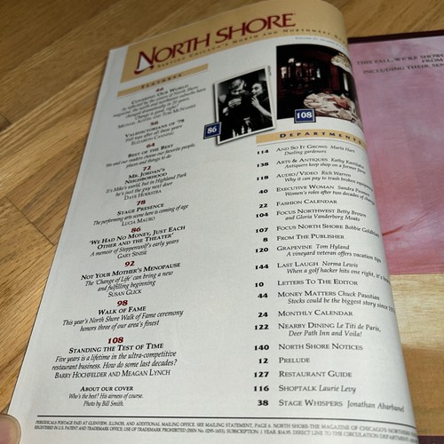 1998 NORTHSHORE Magazin MICHAEL JORDAN Cover (ohne Etikett) / STEPPENWOLF & SINISE - Bild 2 von 22