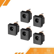 5 x DC-015 5.5mmx2.1mm DC Power Jack Socket 3-Pin Female Panel Mount Connector