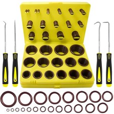 382 Pcs SAE Viton O Ring Assortment Kit 30 Sizes Brown O-Ring Set for Various Au