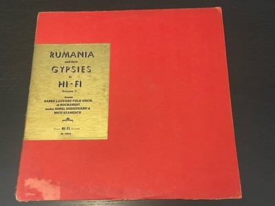 RUMANIA AND HER GYPSIES IN HI-FI VOLUME 3 BARBU LAUTARU FOLK ORCH. VINYL LP