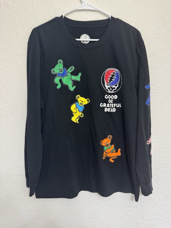 Grateful Dead Dancing Bears Dead Head Long Sleeve Tee Large
