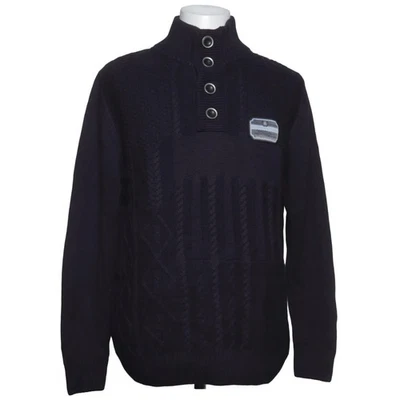 Key Largo, Strickpullover, Größe: XL, ST GUARD troyer, Blau #NHH - Bild 1 von 4