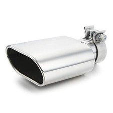  Square Exhaust Tip 2.25" Inlet, Rectangle Exhaust Tailpipe 2.25inch Polished