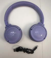 JBL Tune 520BT Wireless Bluetooth Headphones Purple w/ Charger