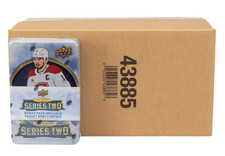 2025/26 Upper Deck Series 2 NHL Hockey 12 Tin Factory Sealed Case - Young Guns