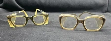 Lot of 2 Vintage Foreman Safety Glasses Z87 Lens Side Shields USED Parts, Repair