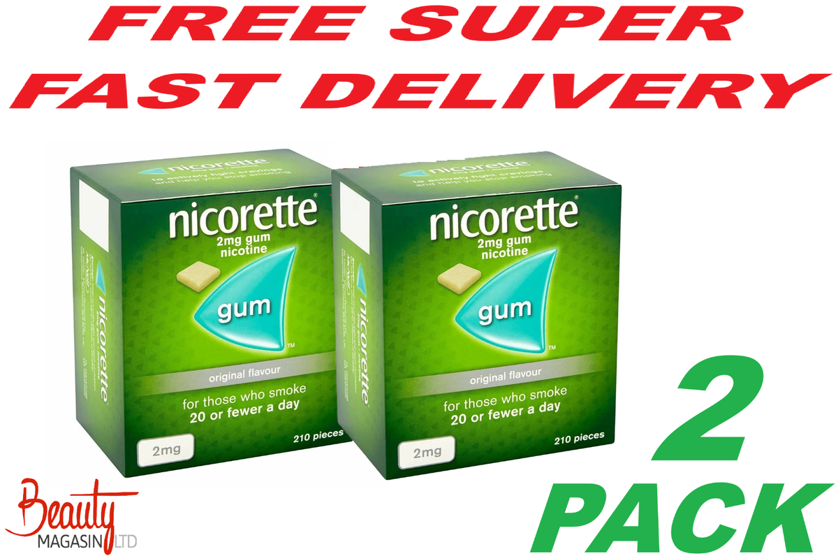 elfbar nachfüll pod läuft aus 2 PACK Nicorette ORIGINAL Chewing Gum, 2 mg, 210 Pieces - 