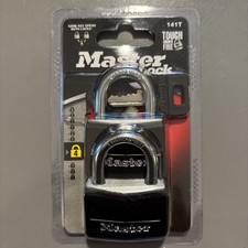 Master Lock 2-Pack of Alike Black Padlocks - Indoor Outdoor Secure New Sealed