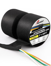 Electrical Wiring Cloth High-Temperture Tape 2 Inch X 50Ft 2 Rolls