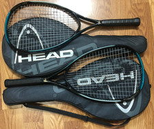 PAIR 2 New HEAD Graphite Fusion Oversize Tennis Rackets 4 1/2 Grip 12 oz. NOS