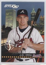 2004 Donruss Studio Studio Proofs Silver 80/100 JD Drew #21 4p7