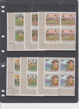 COOK ISLANDS 1969 Scouts Set of 6  Blocks of 4 MUH   Cat $8