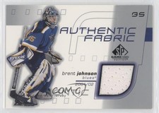 2001-02 SP Game Used Edition Authentic Fabric Brent Johnson #AF-BJ 0a6