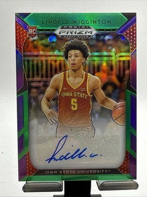 2019-20 Panini Prizm Draft #115, LINDELL WIGGINTON RC Auto /199, Iowa State