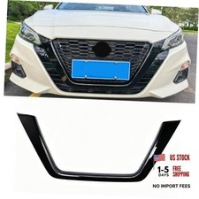 Front Grill Frame Cover Trim For Nissan Altima Sedan 2019 2020 2021 Piano black
