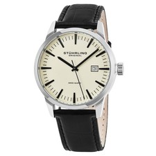 Наручные часы Symphony Black/Leather/Ivory Dial/Silver Case
