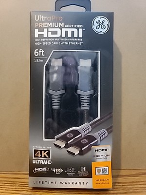 Ultra Pro 4K Gold HDMI Cable 6ft Ultra HD High Speed GREAT VALUE New In Box