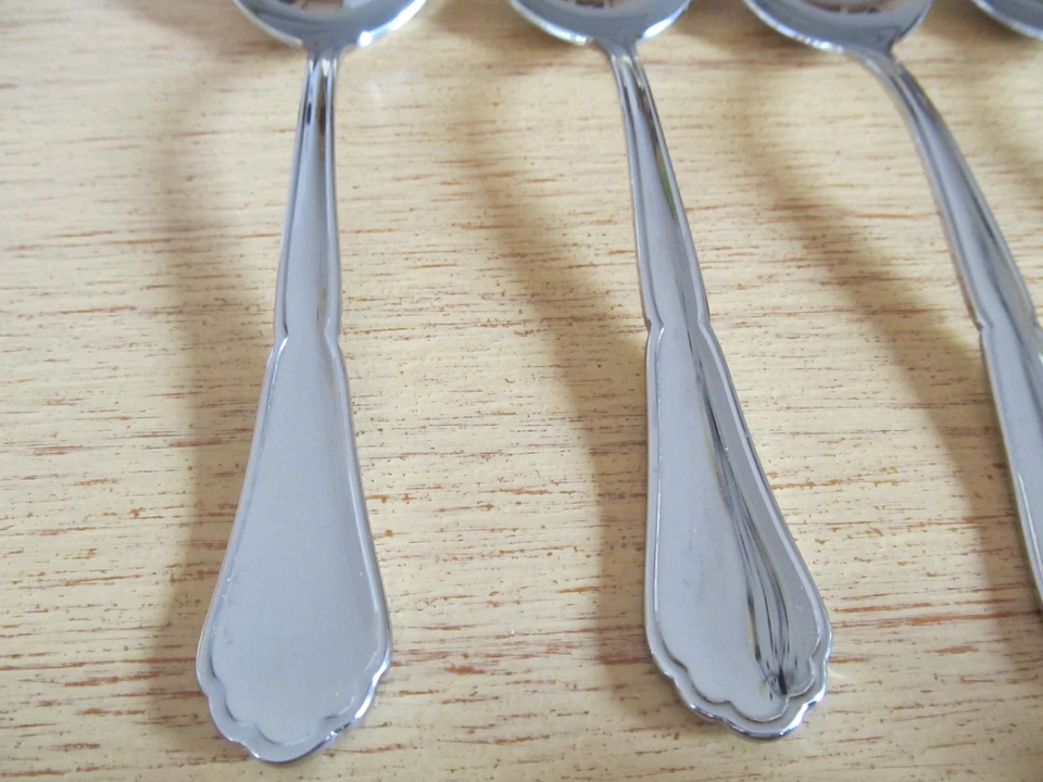BSF Englisch Chippendale 12 Suppentassenlöffel Tassenlöffel Rahmlöffel 18/10 Ede - Bild 4 von 4