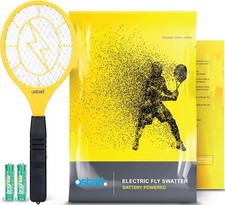 Electric Fly Swatter Racket Dual Use Indoor Outdoor Mosquito Killer