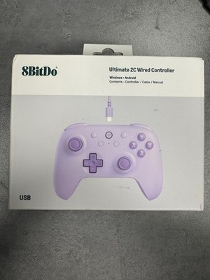 8Bitdo Ultimate 2C Wired Controller for PC, Android, w/ Hall Effect Joys, Purple